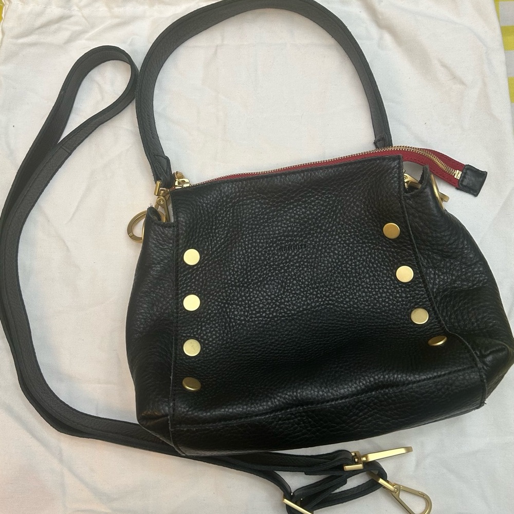 Black Leather Shoulder Bag